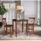 International Concepts 30 in. x 30 in. Counter Height Dining Table w/2 X-Back Stools, 24 in. Seat Height-3 Pc. Dining Set K581-3030-S6132-2 - alternate 1